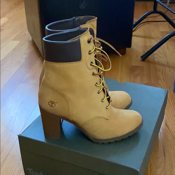 timberland high heel boots women's shoes